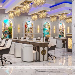 Milano Randhurst Village Nail Spa 6000 sqft New Build Project 17