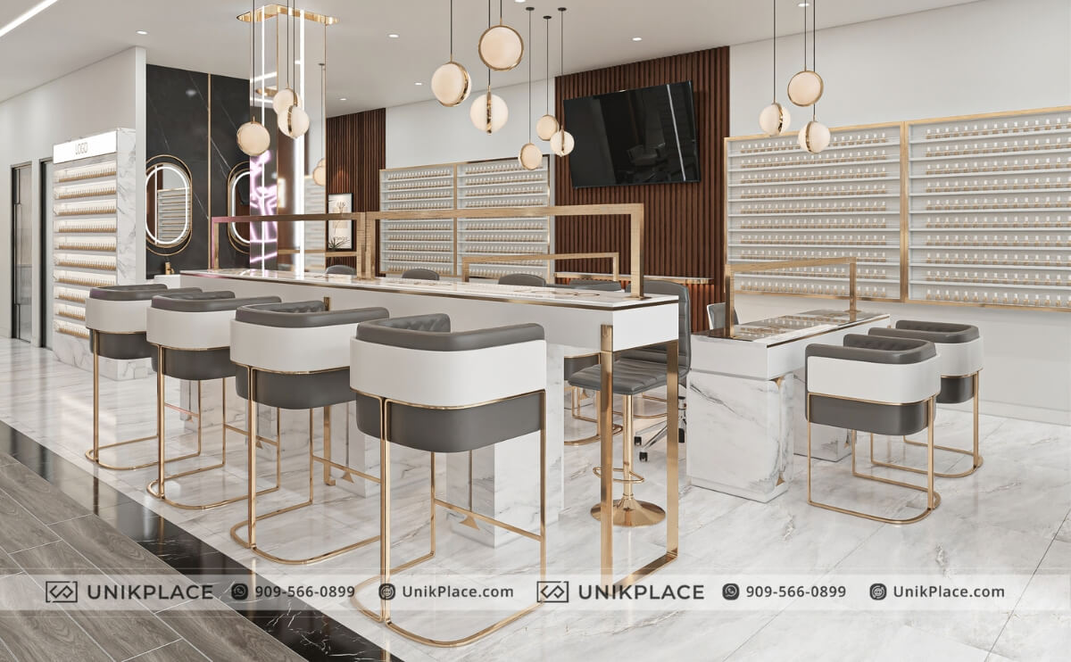 Thiết kế nội thất tiệm làm móng tại Hoa Kỳ cùng UnikPlace