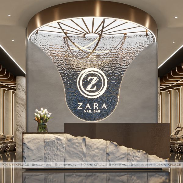 Dự Án Zara Nail Bar 2200sqft Xây Mới 13