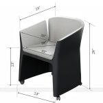 Customer Chair | CLOVER Collection | Matte Black | UnikPlace 03