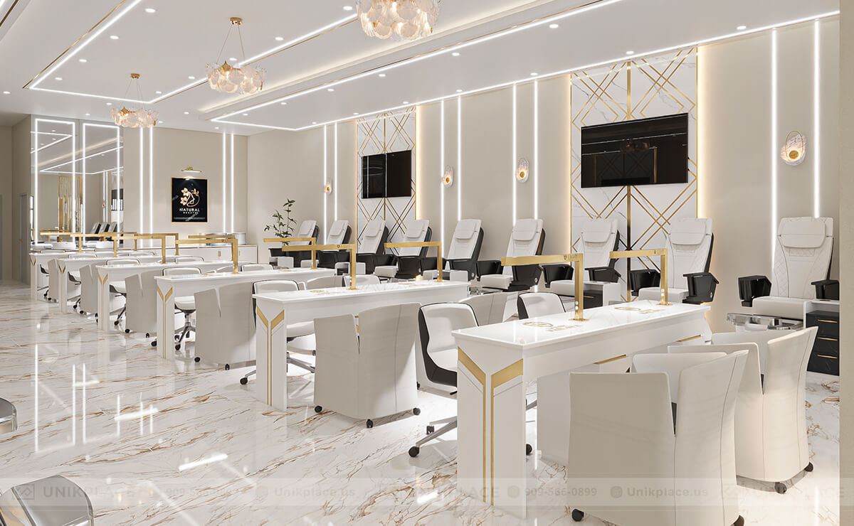 Top 3 Trending 3D Nail Salon Interior Design Styles In The U.S. | UnikPlace 1