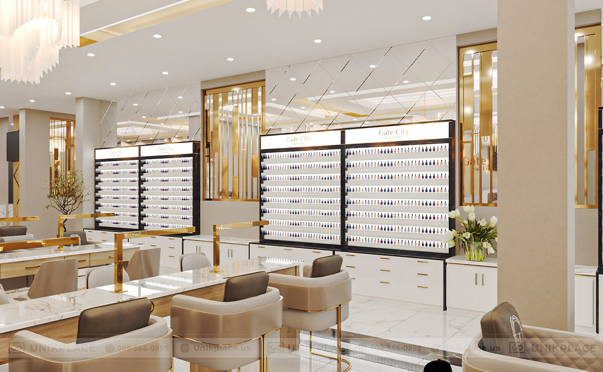 Top 3 Trending 3D Nail Salon Interior Design Styles In The U.S. | UnikPlace 2