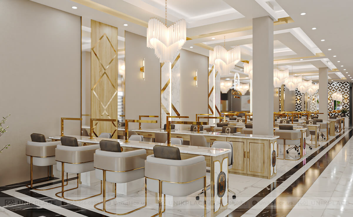 Top 3 Trending 3D Nail Salon Interior Design Styles In The U.S. | UnikPlace 3