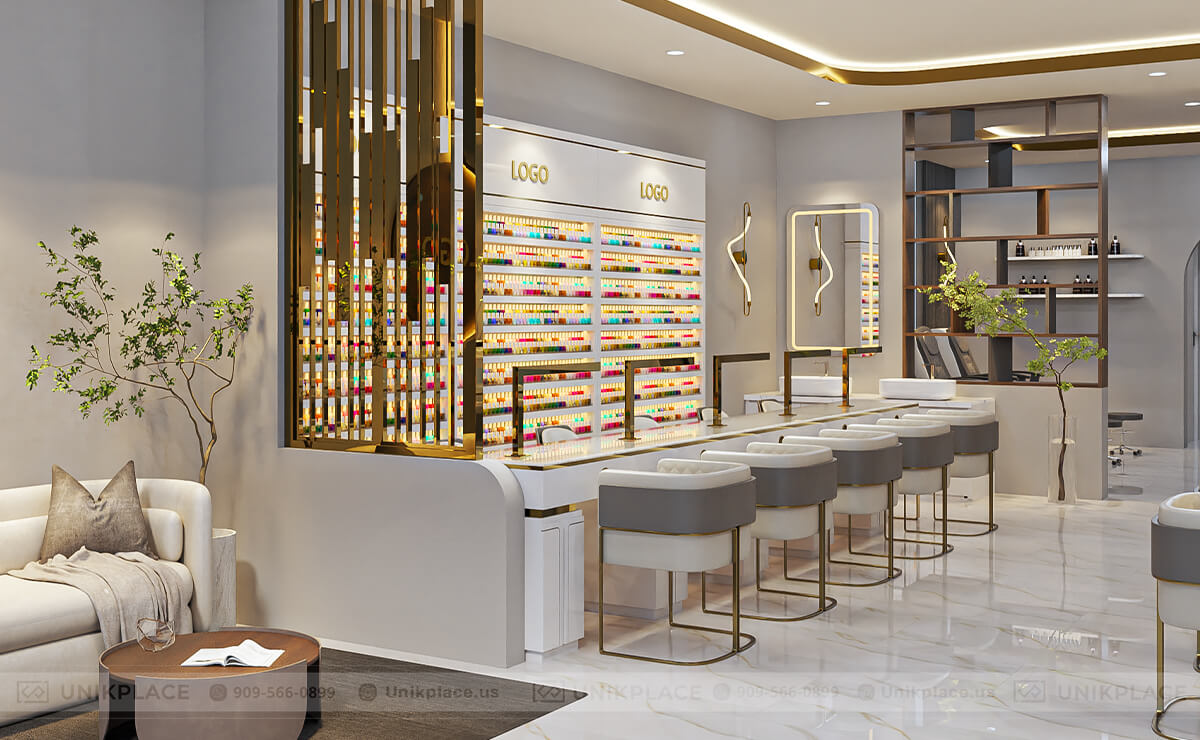 Top 3 Trending 3D Nail Salon Interior Design Styles In The U.S. | UnikPlace 5