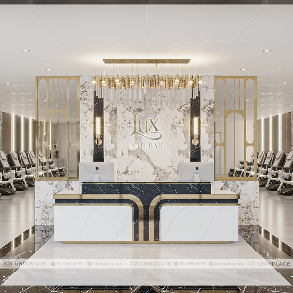 Dự Án Luxe Nails Bar 3300sqft Xây Mới 10