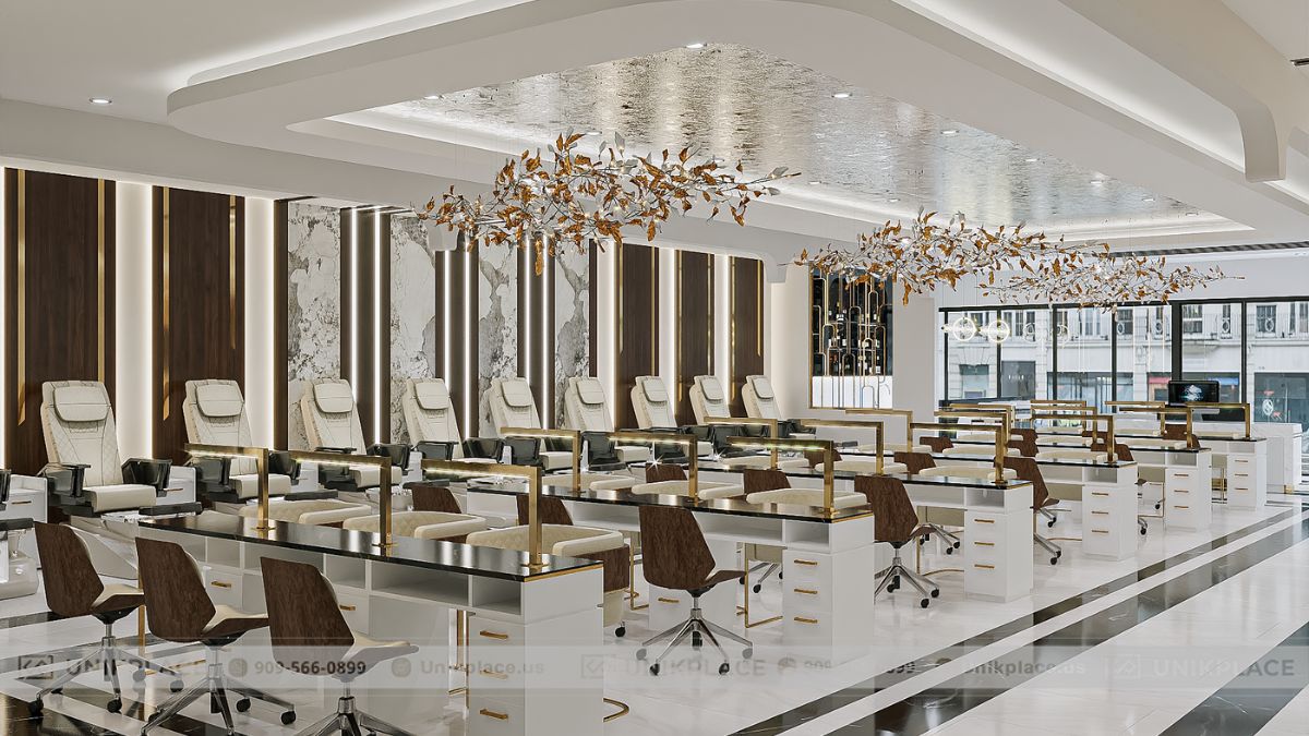 Dự Án Luxe Nails Spa 2500sqft Xây Mới 06
