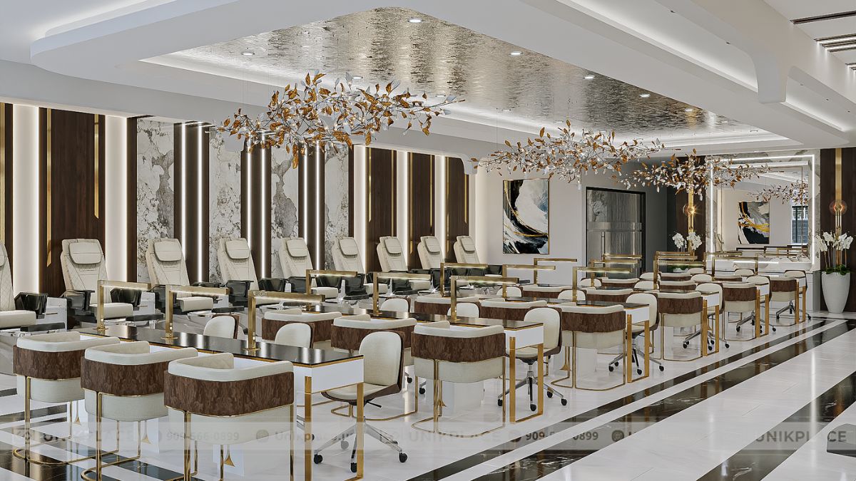 Dự Án Luxe Nails Spa 2500sqft Xây Mới 07