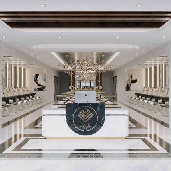 Dự Án Luxe Nails Spa 2500sqft Xây Mới 14