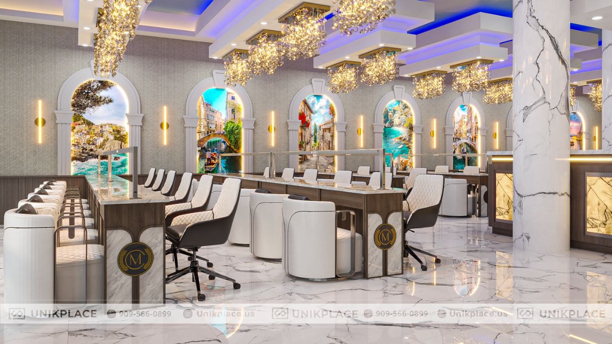 Dự Án Milano Randhurst Village Nail Spa 6000 sqft Xây Mới