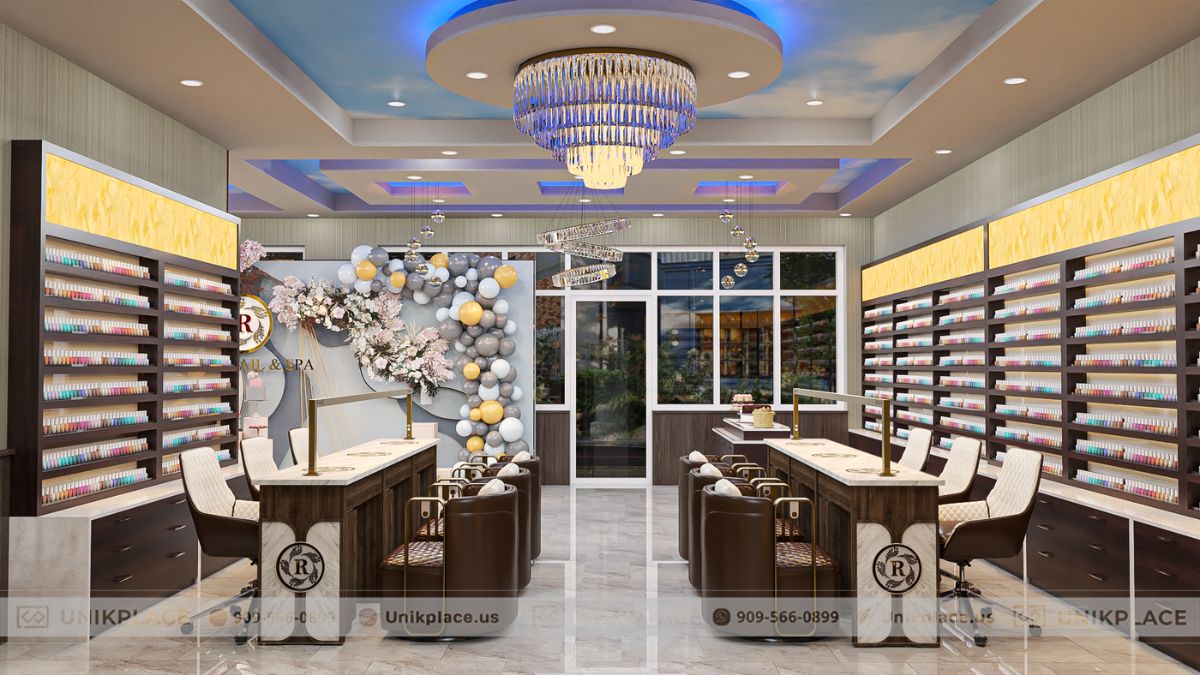 Ruby Nails & Spa 3600sqft Remodel Project 37