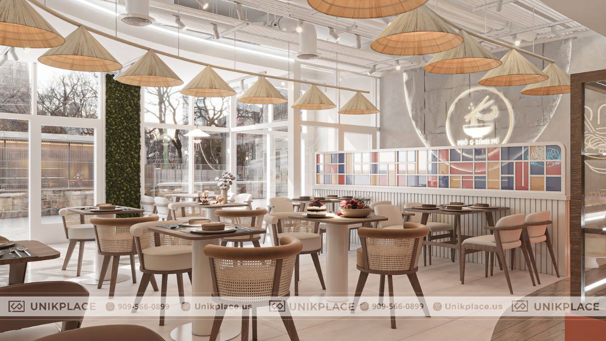 Dự Án Nhà Hàng Phở và Bánh Mì 2400sqft Xây Mới