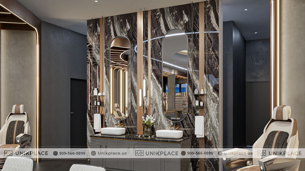 Dự Án Zara Nail Bar 2200 sqft Xây Mới