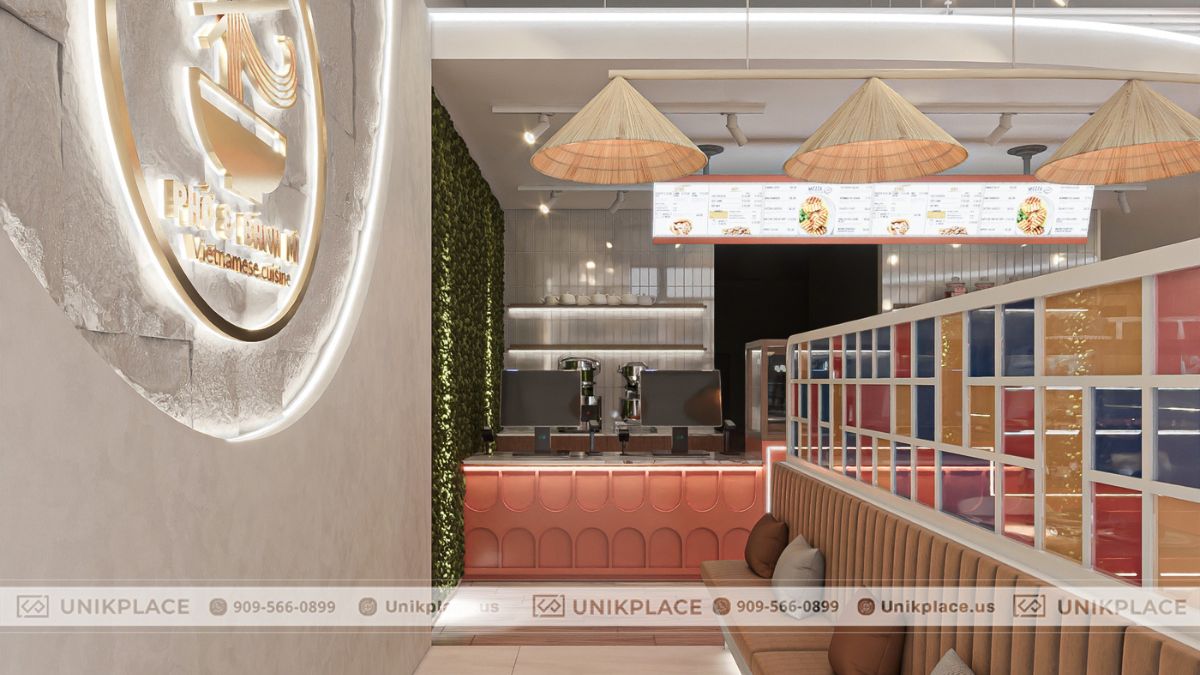 Dự Án Nhà Hàng Phở và Bánh Mì 2400sqft Xây Mới