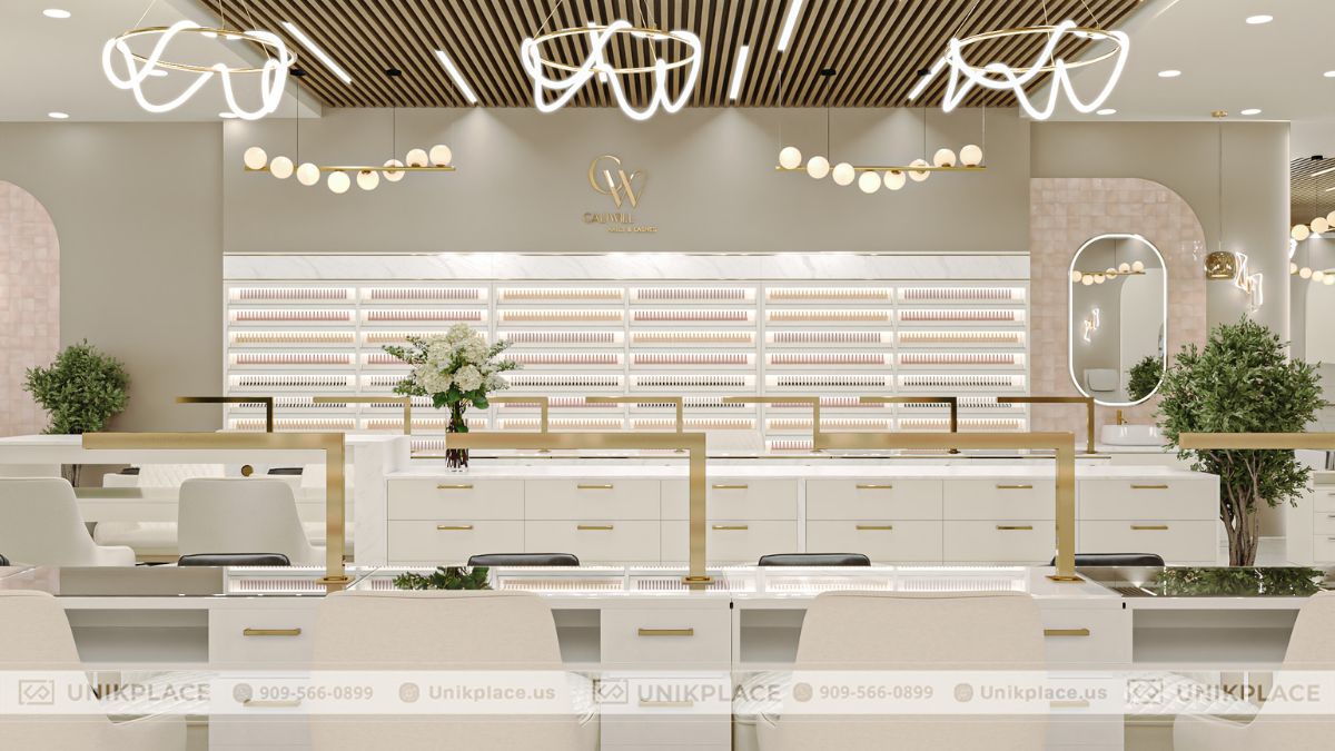 Hình Ảnh Dự Án Calliwill Nail Spa & Lashes 3000 sqft Xây Mới 05