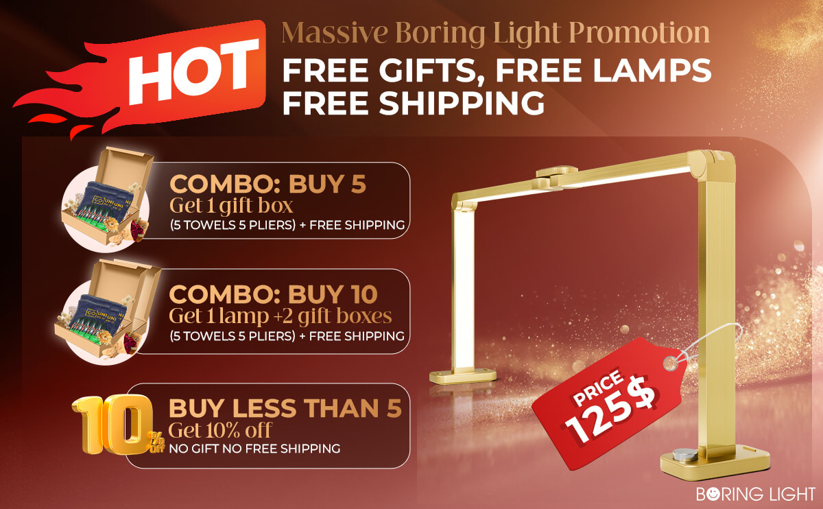 Massive Boring Light Promotion: Free Gifts, Free Lamps, Nationwide Free Shipping | UnikPlace