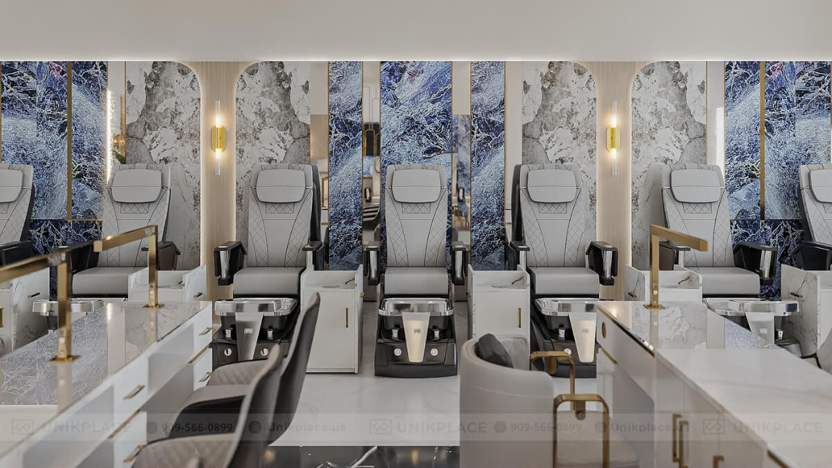 Athena Nail Spa 2700 sqft New Build Project 18