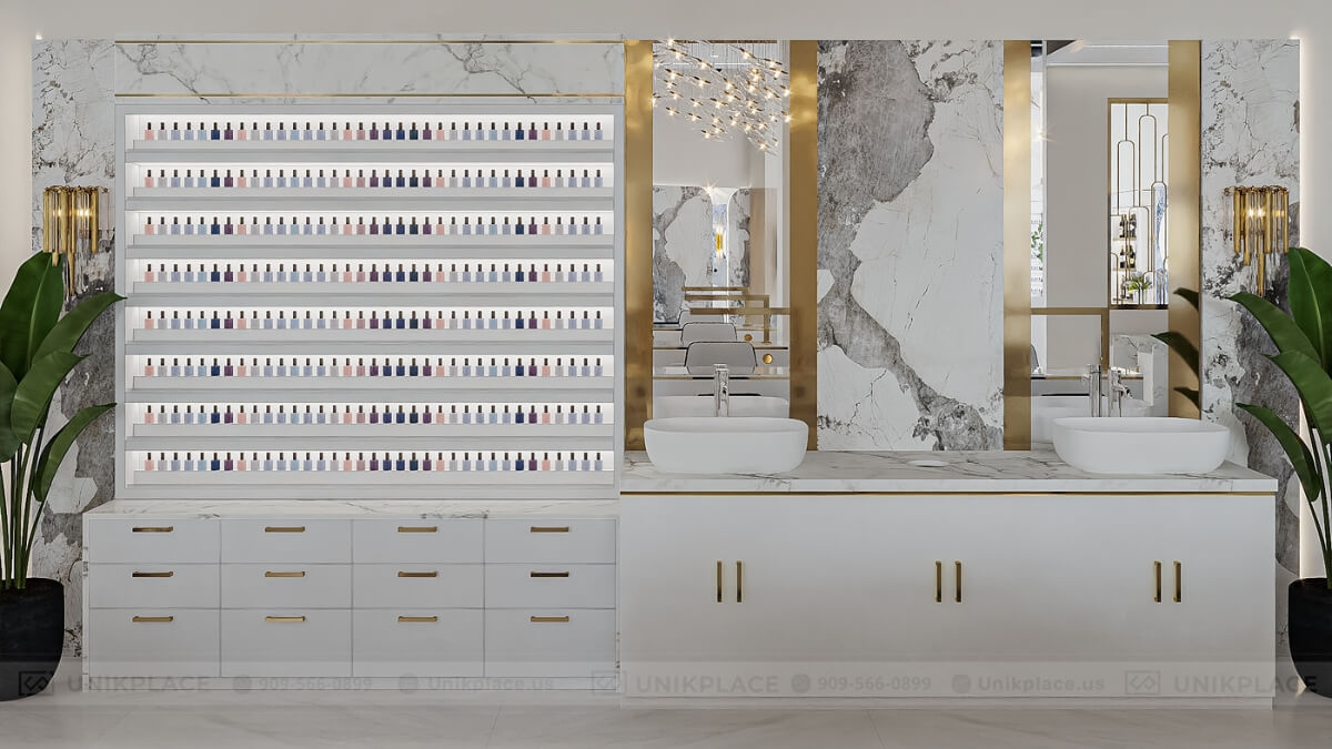 Athena Nail Spa 2700 sqft New Build Project 19