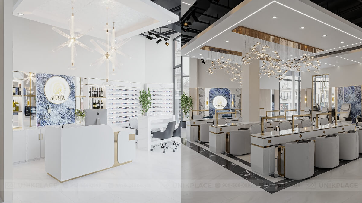 Athena Nail Spa 2700 sqft New Build Project 21