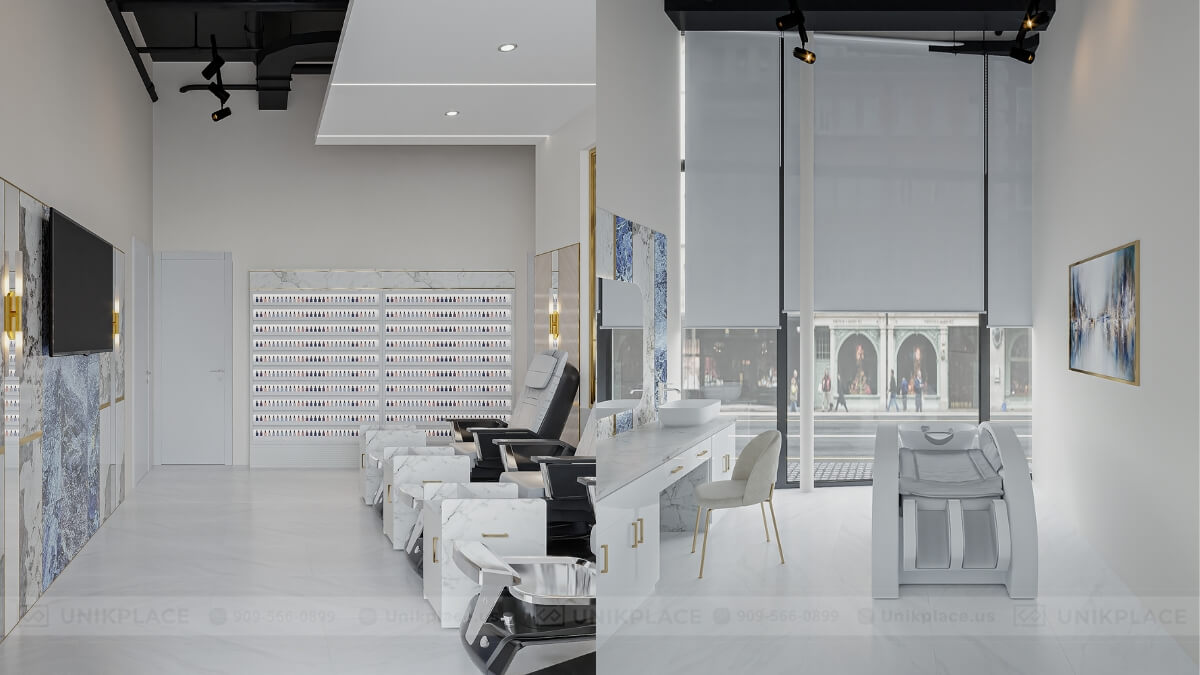Athena Nail Spa 2700 sqft New Build Project 22