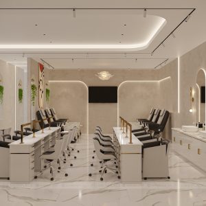 Flourish Nail Palace Nail Spa 3450 sqft New Build Project 1