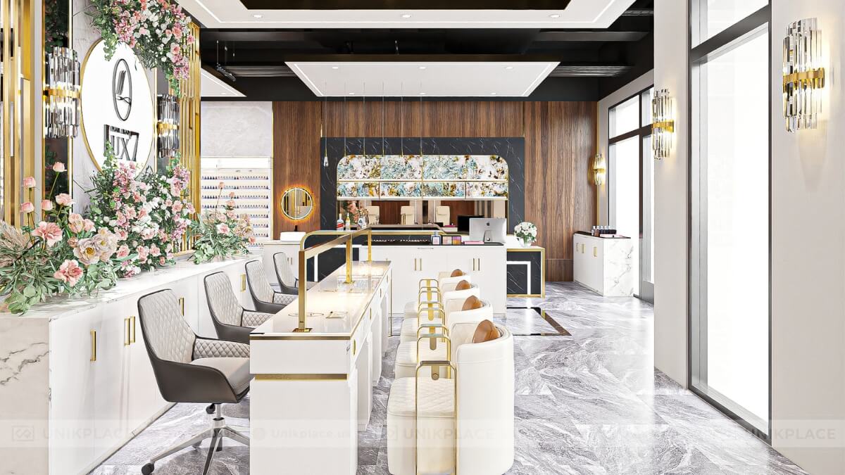 Lux7 Nail Bar 2800 sqft New Build Project 12