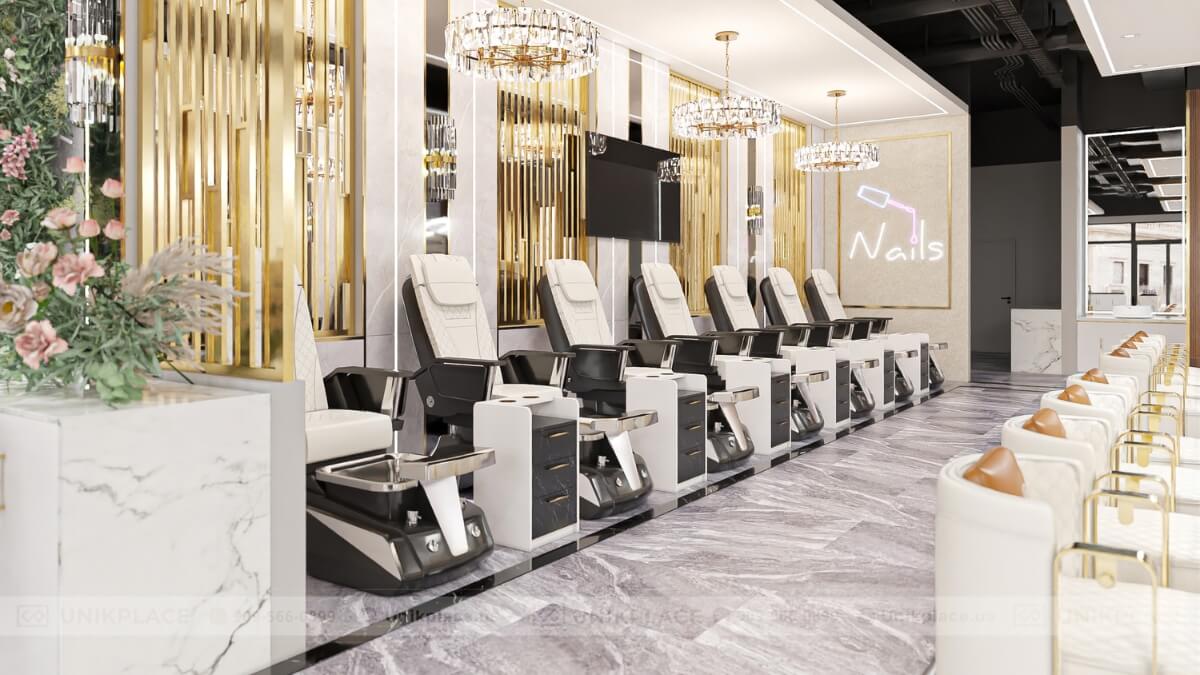 Lux7 Nail Bar 2800 sqft New Build Project 14