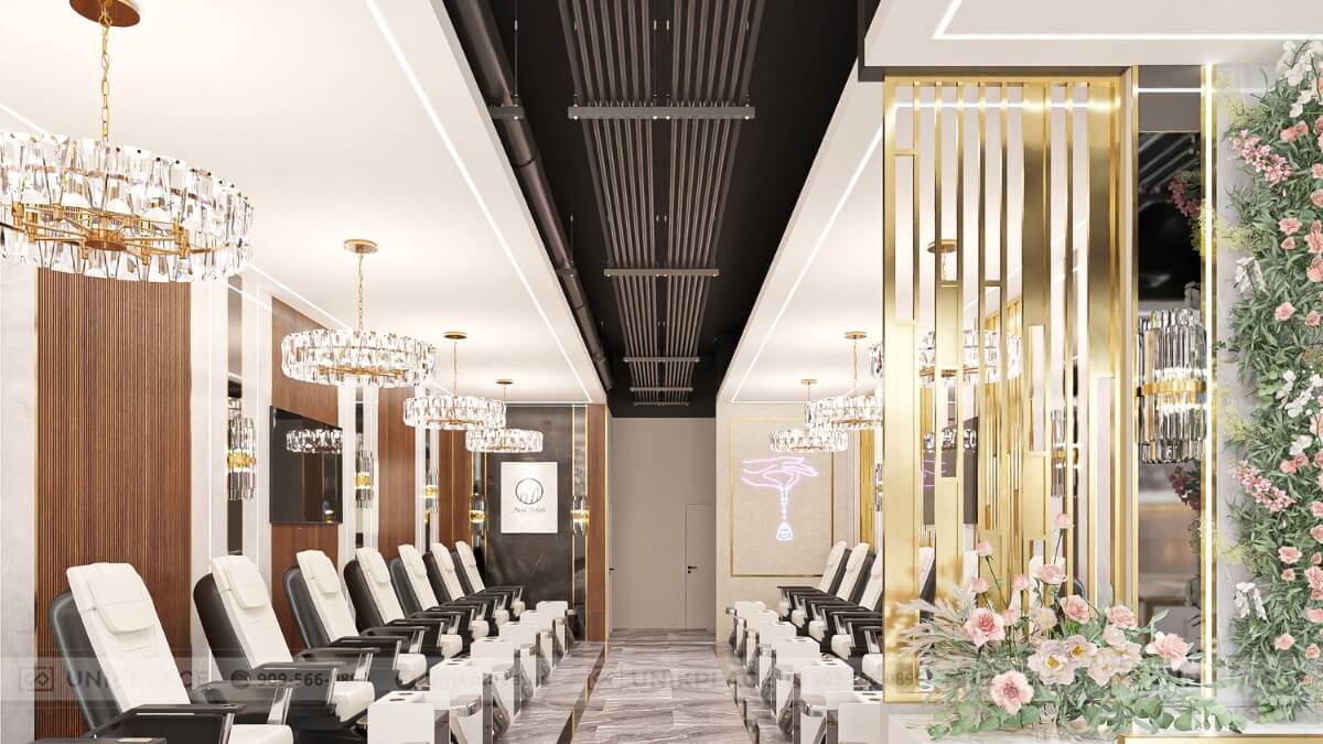 Lux7 Nail Bar 2800 sqft New Build Project 16