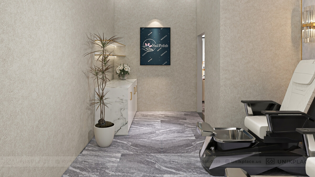 Lux7 Nail Bar 2800 sqft New Build Project 19