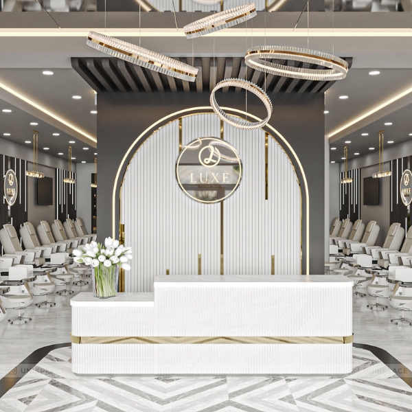 Dự Án Luxe Nail Spa 2700 sqft Xây Mới