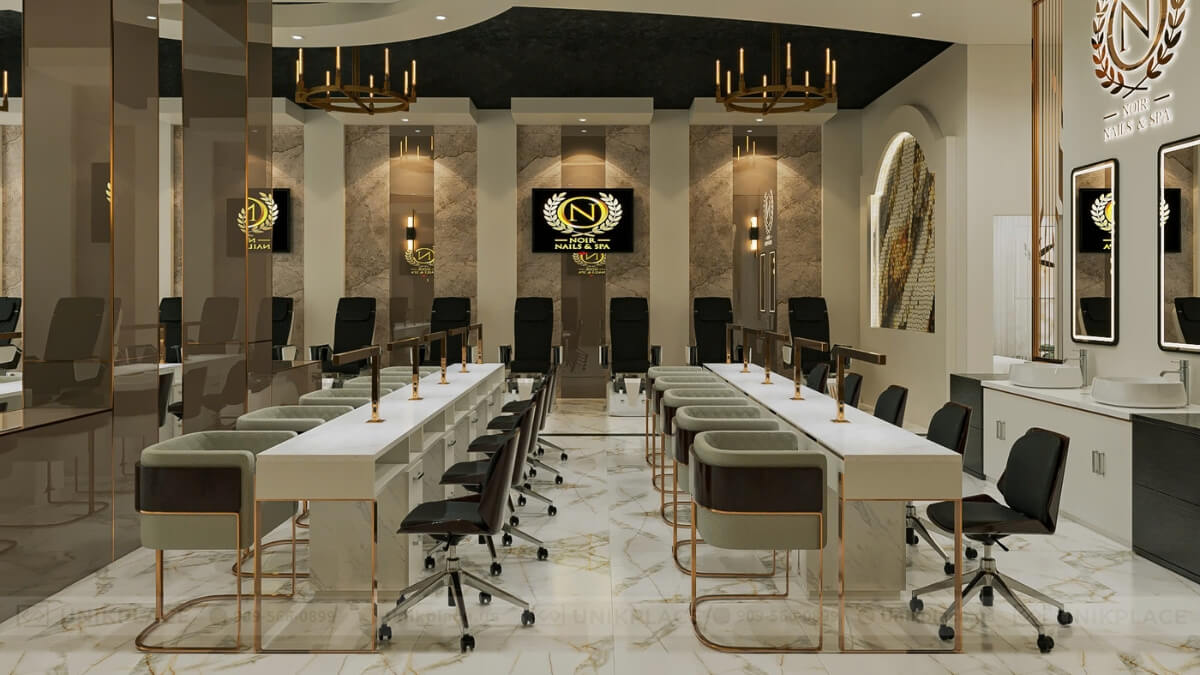 Noir Nail & Spa 2700 sqft New Build Project 06