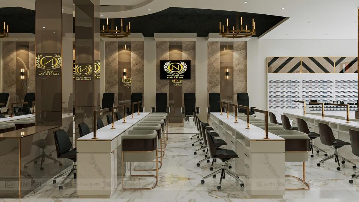 Noir Nail & Spa 2700 sqft New Build Project 09