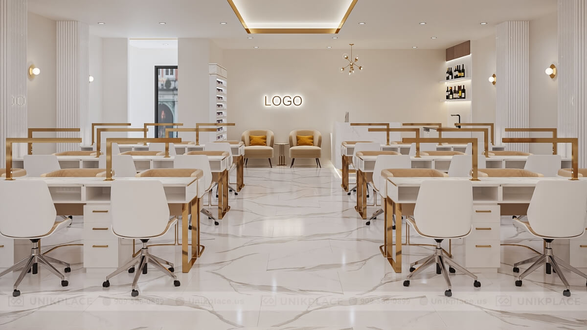 Quality Nail Spa 3000 sqft New Build Project 14