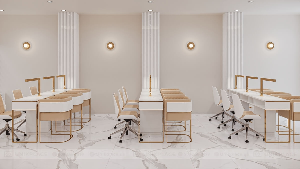 Quality Nail Spa 3000 sqft New Build Project 16