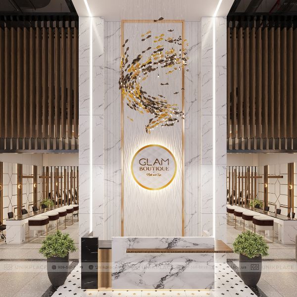 Dự Án Glam Boutique Nail Salon 2700 sqft Xây Mới