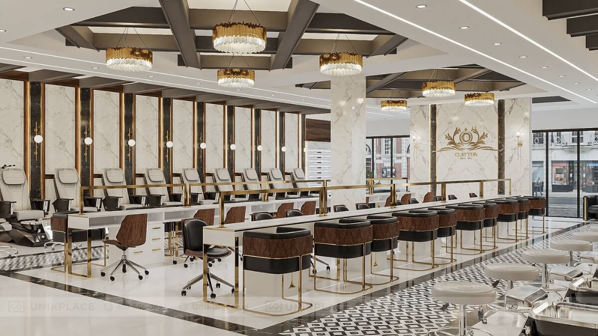 Hình Ảnh Dự Án Clayton Nail Spa 2700 sqft Xây Mới 01