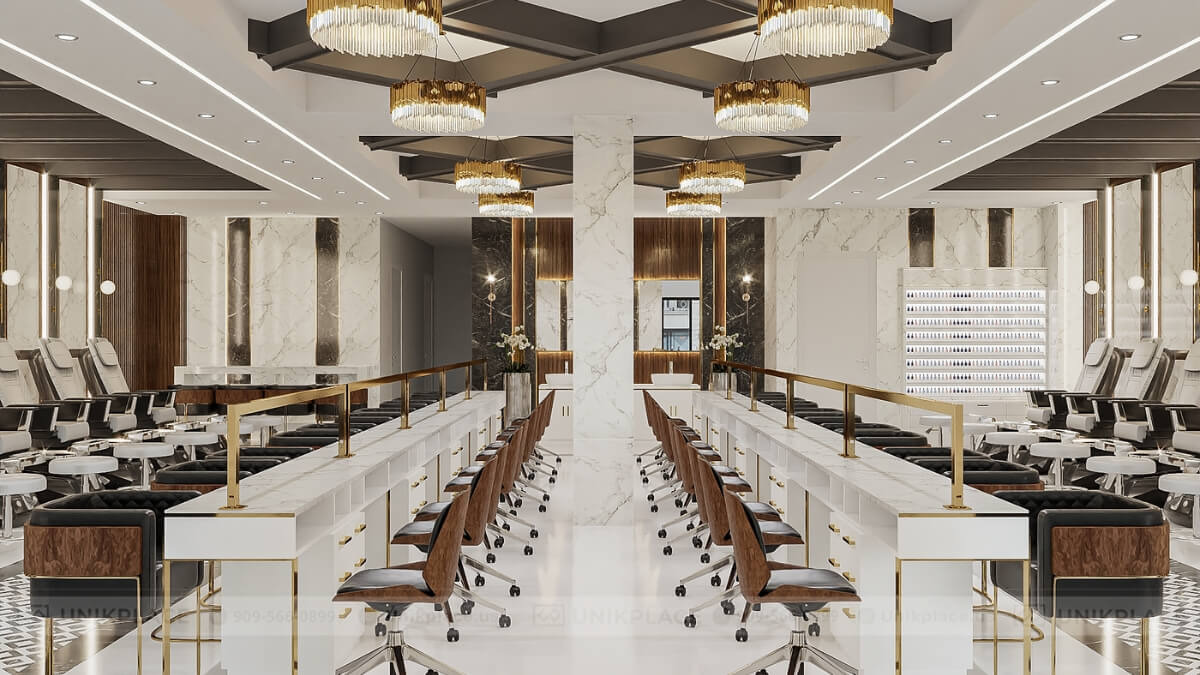 Hình Ảnh Dự Án Clayton Nail Spa 2700 sqft Xây Mới 06