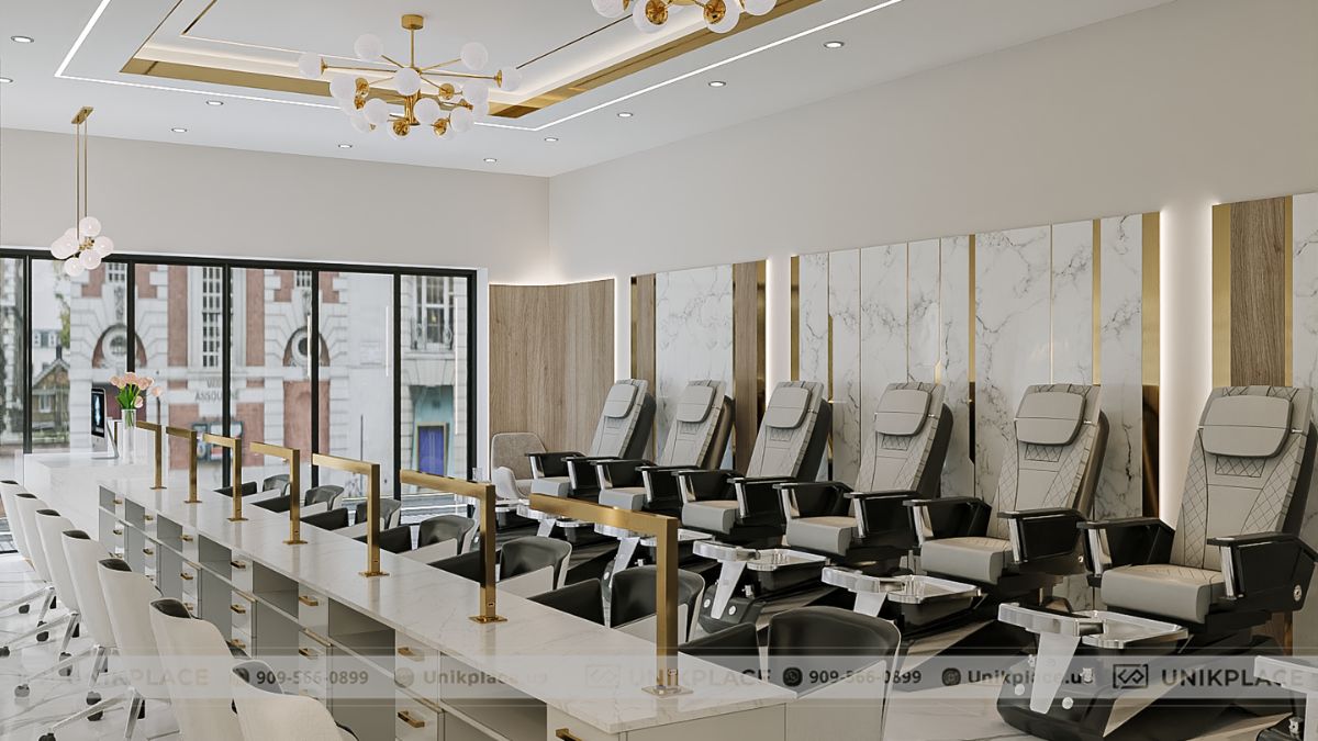 Hình Ảnh Dự Án Sai Gon Restaurant & Nail 3000 sqft Xây Mới