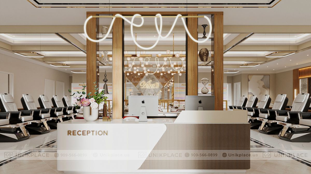 Hình Ảnh Dự Án Velvet Nail Bar 2700 sqft Xây Mới 08