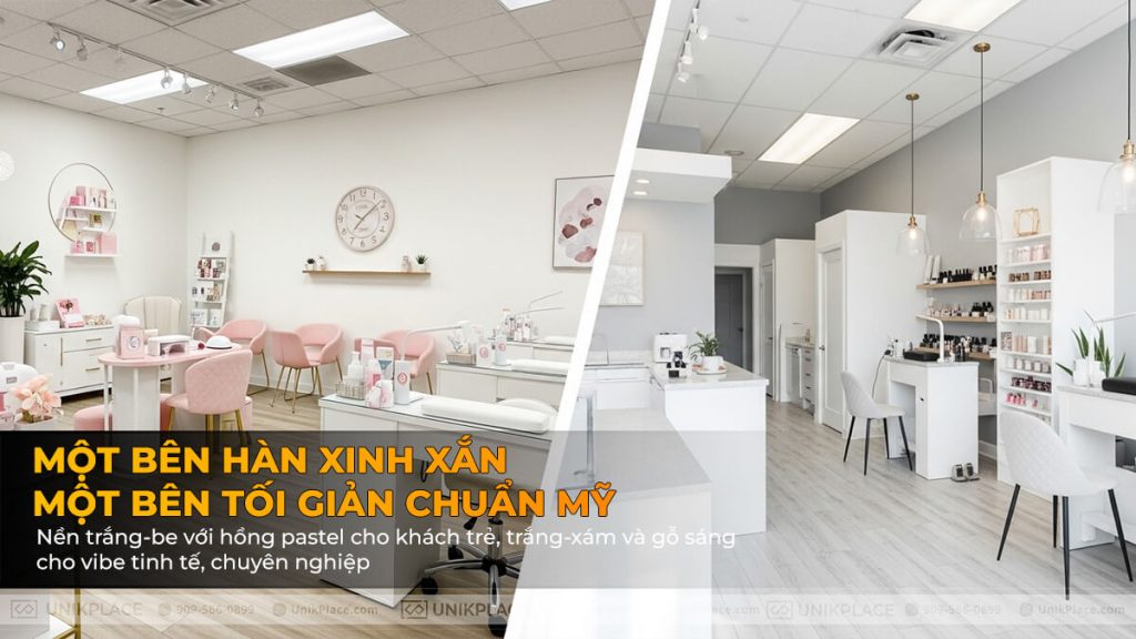 Example: Korean-Inspired or Minimalist Salon