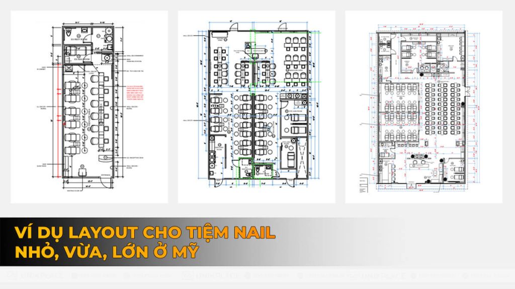 Sample Layouts: Small, Medium, Large Salons