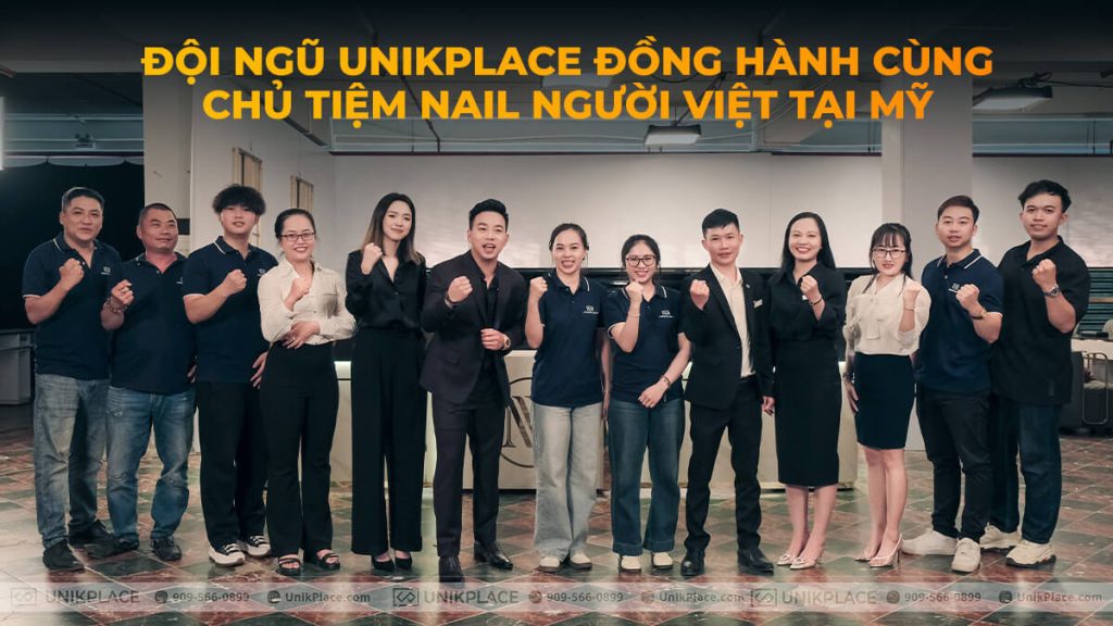 UnikPlace is a trusted partner for Vietnamese nail salon owners in the U.S., offering a unique model that combines design services in the U.S., furniture manufacturing in Vietnam, and installation back in the U.S.