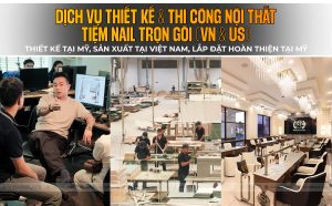 Full-Service Nail Salon Interior Design & Build Package (Vietnam & USA) | UnikPlace