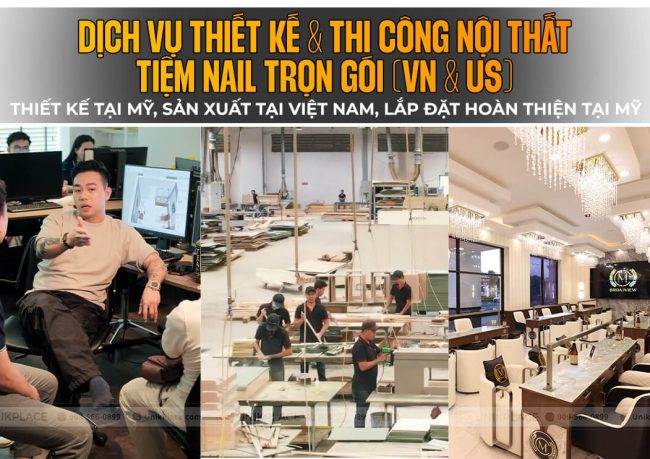 Full-Service Nail Salon Interior Design & Build Package (Vietnam & USA) | UnikPlace