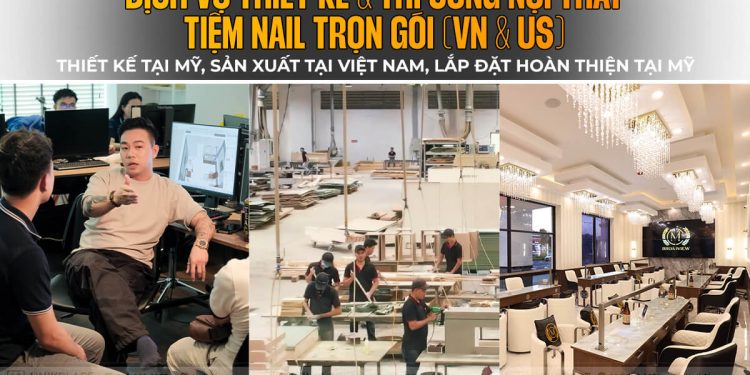 Full-Service Nail Salon Interior Design & Build Package (Vietnam & USA) | UnikPlace