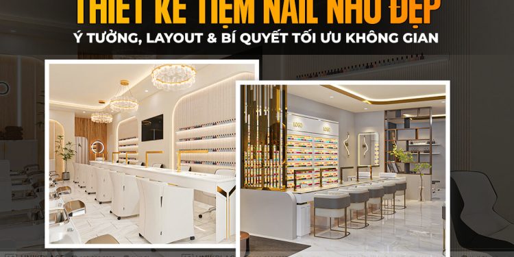 Thiết kế tiệm nail nhỏ đẹp: Ý tưởng, layout & bí quyết tối ưu không gian | UnikPlace